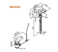 MEZCLADOR LAVABO TITAN DAMIXA